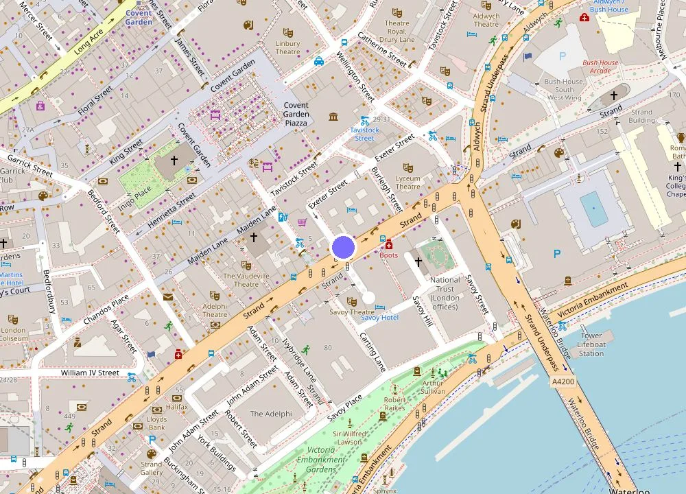 Map: Strand Palace